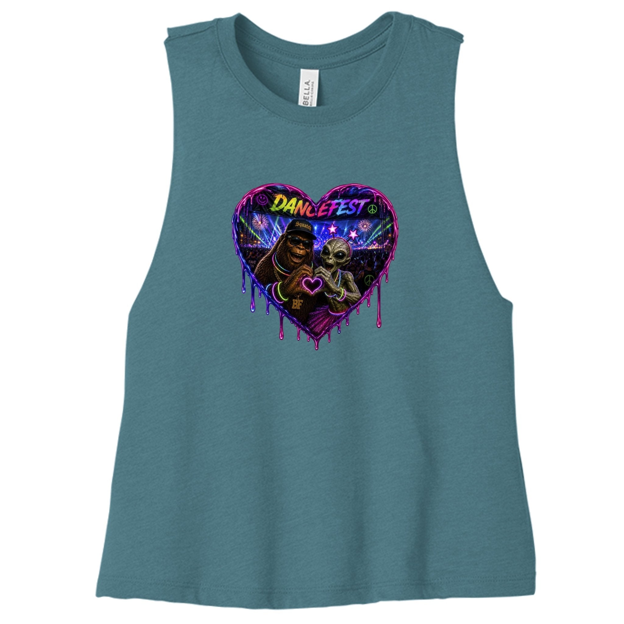 Dripping Heart Racer Tee - BF Wear