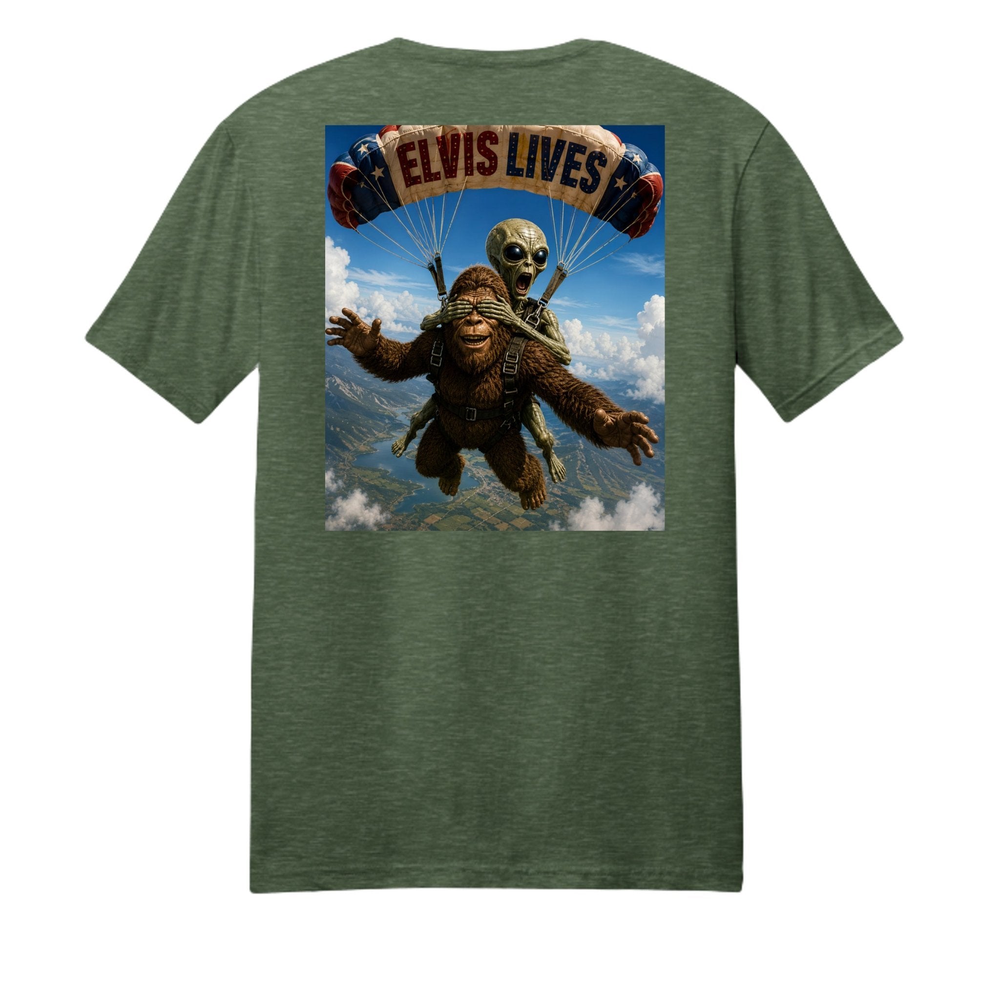 Elvis Lives Parachute Graphic Tee - BF Wear