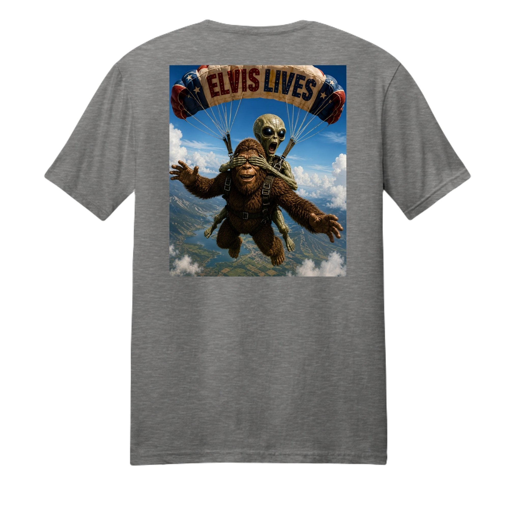 Elvis Lives Parachute Graphic Tee - BF Wear