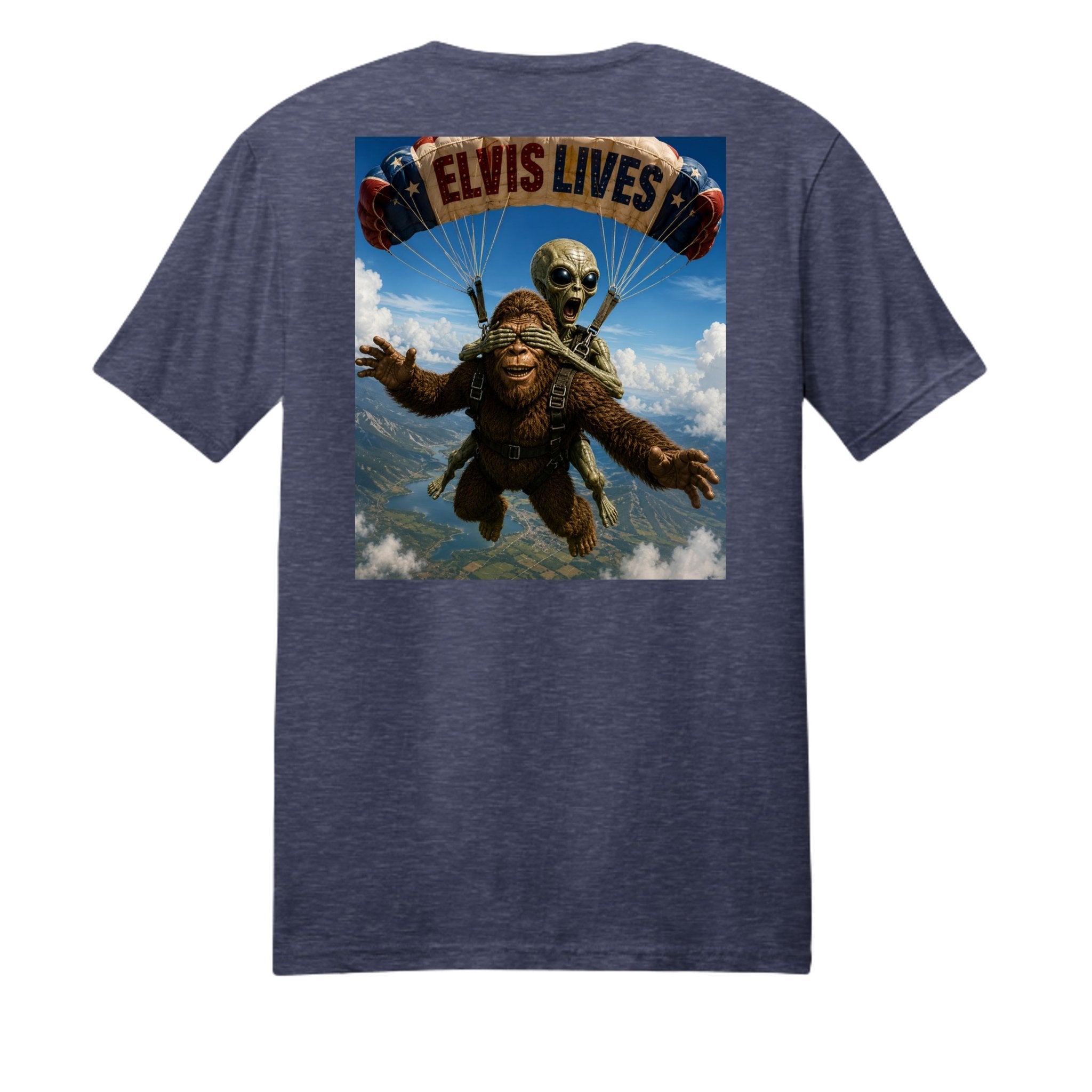 Elvis Lives Parachute Graphic Tee - BF Wear