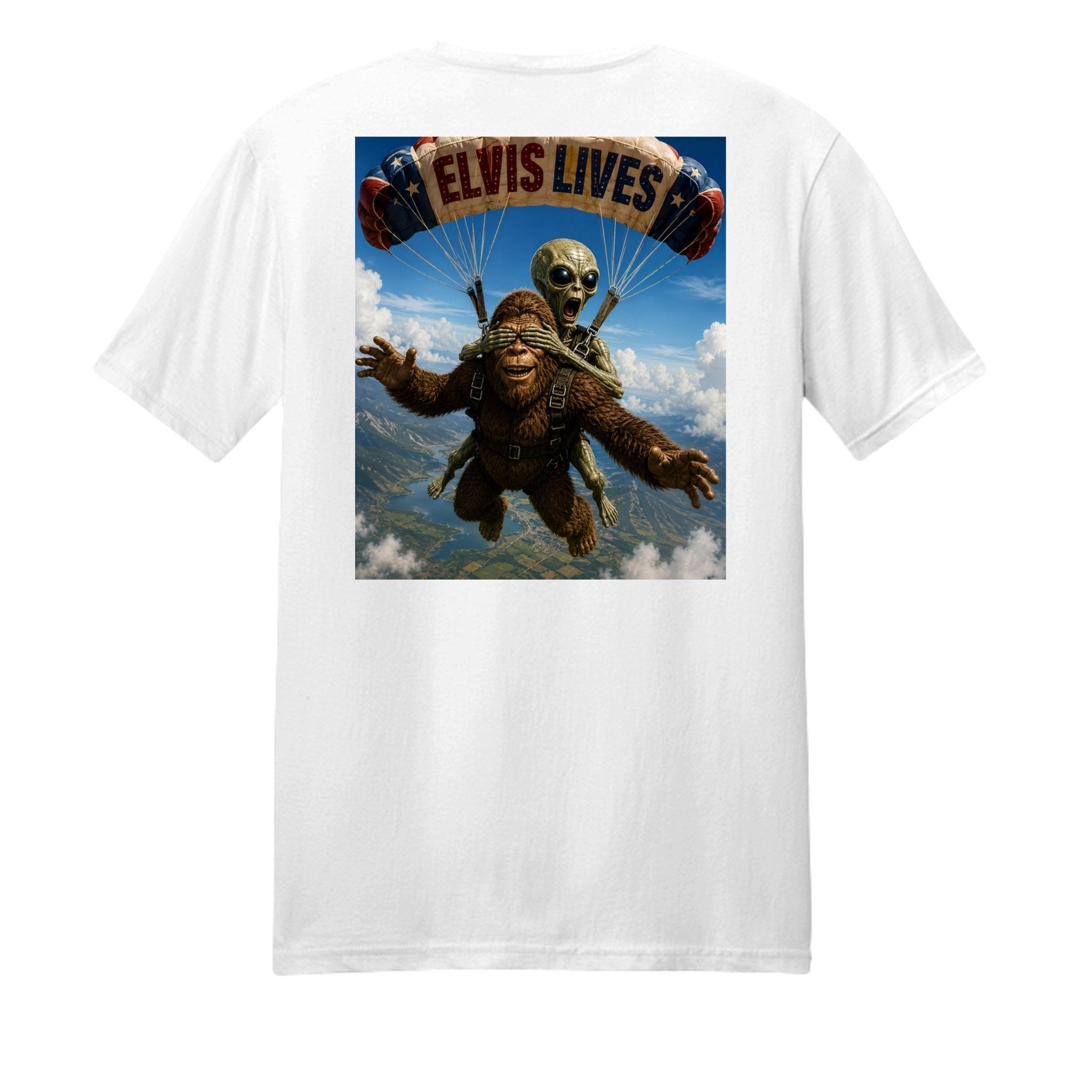 Elvis Lives Parachute Graphic Tee - BF Wear