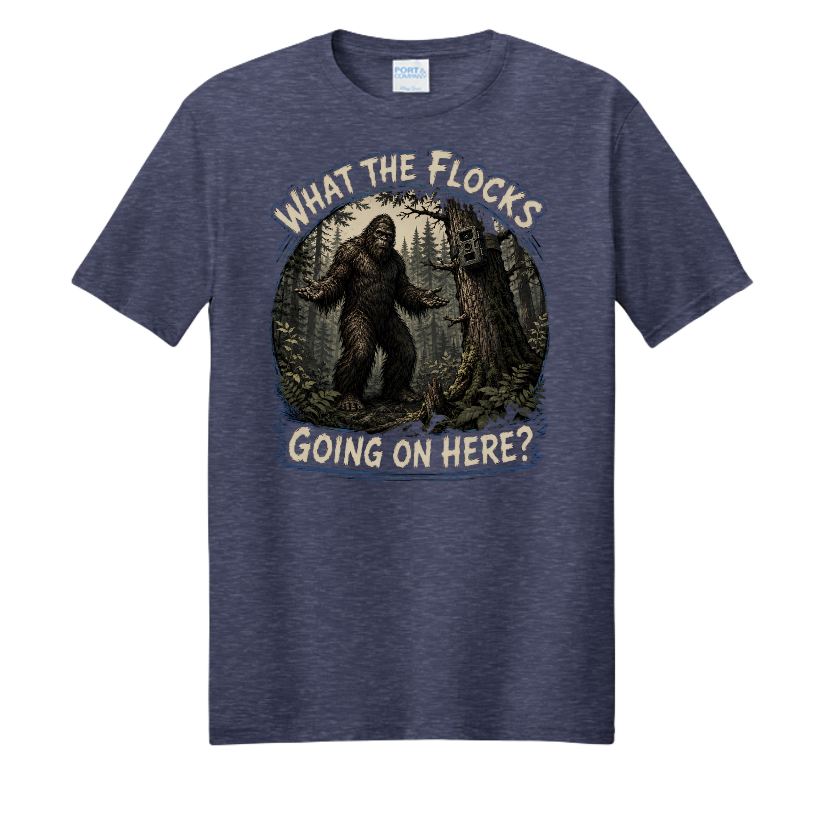 Team Navy Heather - PC455 - FRONT